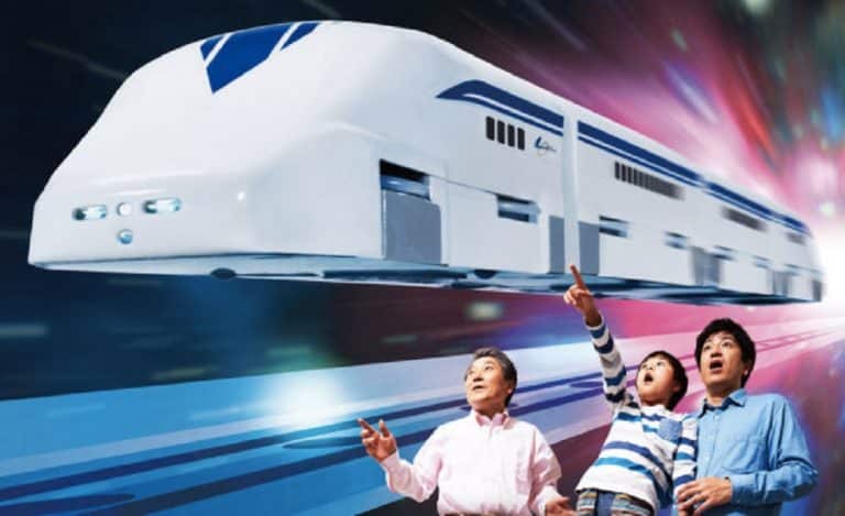 Des trains miniatures à sustentation magnétique