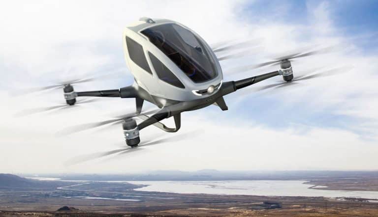 Un drone pouvant transporter un homme